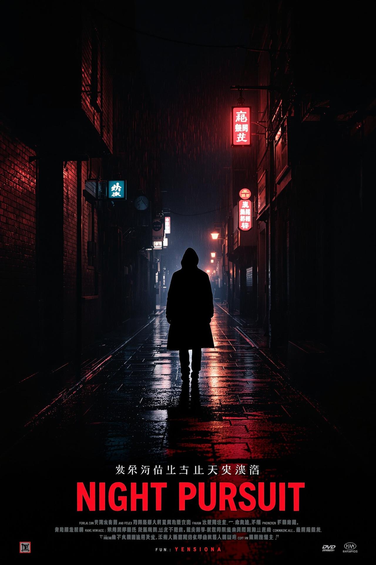 琪琪影视出品暗夜追凶悬疑电影海报